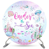 Round Oneder The Sea Belle toile de fond joyeux anniversaire